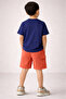 Boys’ 2-Piece Set – Mountain Graphic T-Shirt & Textured Shorts - 2