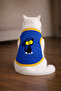 Blue What Cat Printed Cat Tshirt Size m Cat Clothing (100% Cotton Combed)