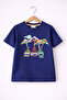 Boys’ 2-Piece Set – Mountain Graphic T-Shirt & Textured Shorts - 4