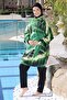 Emerald Flow Full-Covered Pantsuit with Belt Detail for Hijab Swimsuit - 6