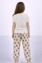 Girls’ Pajama Set – “Snuggle Time” Teddy T-Shirt & Printed Jogger Pants - 2