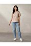 Women Elbow Sleeves Jersey Top - 4