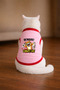 Pink Crazy Cat Printed Cat Tshirt Size L Cat Clothing (100% Cotton Combed)