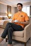 Polo Republic 95% Cotton Buttoned Collar Short Sleeves Men's Pajama Set 3424 - 3