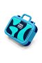 Kids Navy Blue Turquoise Patterned Stainless Steel Lunch Box 39193