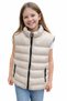 Boy'S/Girl's Beige Color Puffer Vest with Zipper Closure and Zipper Pockets - 2