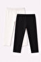Girls’ Capri Leggings Multipack (2 Pack) – Basic Stretch Capri Leggings - 6