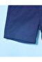 Infant Boys Navy Twill Belted Shorts - 4