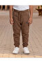 Boys Brown Ottoman Active Pants