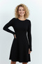 Women's Black Tie-Up Camisole Mini Dress - 4