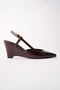 Marbella Pointed Toe Open Back Women's Wedge Heeled Shoes