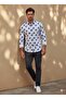 Floral Long Sleeve Men's Shirt