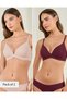 Women Assorted Non-Wired Padded Bra Set (Pack of 3)