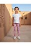 Girls Pink Allover Print Legging - 2