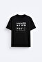 Ramadan Vibe Ramadan Mubarak Printed Crew Neck Black T-Shirt T-Shirt