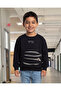 Boys Black Pullover Sweatshirt