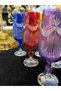 6 Persons Bohemia Crystal 180 ml Sterna Colorful Model Coffee or Water Cup Glass - 3
