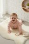Baby Girl 100% Cotton Interlock Floral Embroidered 2-Piece Top and Bottom Set - 6