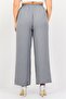 Women Regular Fit Plain Palazzo Pants, Light Grey - 3