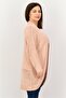 Women Knitted Long Sleeve Cardigan, Light Pink - 3