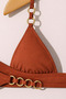 Gold Ring Detailed Triangle Bikini Set – Elvyn Gold |   Unassisted, Beachwear 2026 New Season - 5