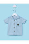 Infant Boys Blue Denim Shirt and T-Shirt Set (2 Piece) - 3