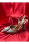 Evening Dress with Buckle, 10 cm Heel Length - 5