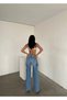 Skyline High Waist Cargo Detailed Wide Leg Jeans - 2