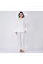 White Cotton Poplin Co-Ord Set with Floral Embroidery - 3