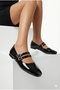 Pointed Toe Double Buckled Women's Ballet Flats Comfortable Daily & Stylish Shoes