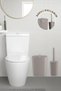 Sapphire Adhesive Toilet Brush Holder and Trash Can Set Mink 2-Piece Bathroom Set - 2