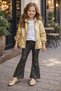 Girls' Gold Jacket, Silvery Pants, Star of the Night, Festive Set