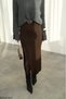 Women's Slit Lace Detailed Long Knitwear Skirt