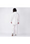 White Cotton Poplin Co-Ord Set with Floral Embroidery - 4