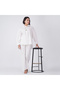 White Cotton Poplin Co-Ord Set with Floral Embroidery