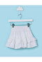 Infant Girls White Schiffli Casual Skirt
