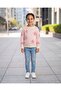 Girls Pink Star Pattern Pullover - 6