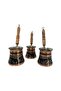 Copper 3-Piece Enamel-Engraved Classic Coffee Pot - 6