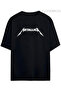 Pandorica's Metallica Design Printed Unisex Oversize Cotton T-Shirt