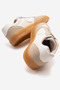 Double-Faced Flat Sole Lace-Up Anorak Women's Sports Shoes Beige - 5
