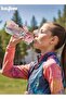 650ml Kids Water Bottle with Straw, BPA-Free Leakproof Sipper Pink - 2