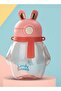 600ml Baby Sipper Bottle, Leakproof BPA-Free with Straw & Carry Rope Pink