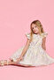 Floral Print Fit & Flare Dress With Crew Neck & Flutter Sleeves - 2