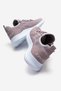 Side Striped Knitwear Women's Sports Shoes Lila White - 4