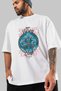 Thrym Front Printed White Oversize T-Shirt Men Women Cotton Crew Neck T-Shirt - 3