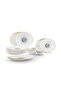 Dinnerware 36 Pcs Set Gold line Opal Glassware Microwave safe, Dishwasher safe