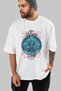 Thrym Front Printed White Oversize T-Shirt Men Women Cotton Crew Neck T-Shirt - 7