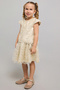 Girl'S Beige Embroiderd Top And Skirt Set - 4