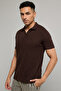 Textured Polo T-Shirt With Short Sleeves - 3