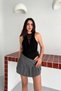 Women's Black Lace Detailed Deep Neckline Sleeveless Bodysuit - 3